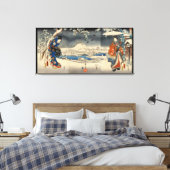 雪 色 の 人, 豊 Liebhaber der Schneeszene, Toyokuni Leinwanddruck (Insitu (Schlafzimmer))