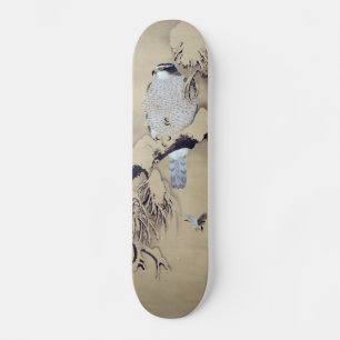 雪 鷹 図, 柴 是 中 im Schnee, Shibata Zeshin Skateboard
