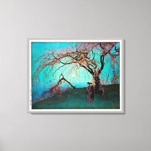 雲 井 桜, Kumoi-Kirschblüten, Yoshida, Holzschnitt Leinwanddruck (Vorderseite)