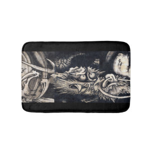 雲 龍 図, 曾 蕭 Dragon mit Cloud, Sumi-e-白 Badematte