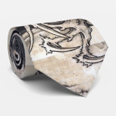 雲 龍 図, 曾 蕭 Dragon mit Cloud, Sumi-e-白 Krawatte (Gerollt)