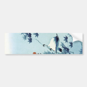 青 い 鳥, 古 Bird in Blue, Koson, Ukiyo-e Autoaufkleber