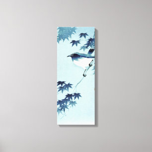 青 い 鳥, 古 Bird in Blue, Koson, Ukiyo-e Leinwanddruck