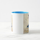 顔を洗う猫, 広重 Katzen-Gesichts-Wäsche, Hiroshige Tasse (Zentrum)