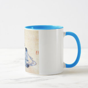 顔を洗う猫, 広重 Katzen-Gesichts-Wäsche, Hiroshige Tasse