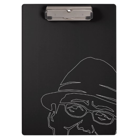 顔 白ライン クリップボード KLEMMBRETT (Vorderseite)