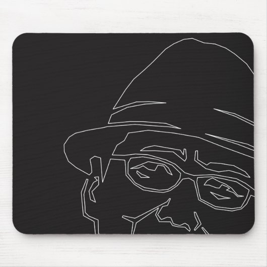 顔 白 ラ uns mousepad (Vorne)