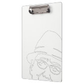 顔 黒ライン クリップボード KLEMMBRETT (Links)