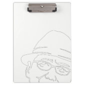 顔　黒ライン　クリップボード KLEMMBRETT (Vorderseite)