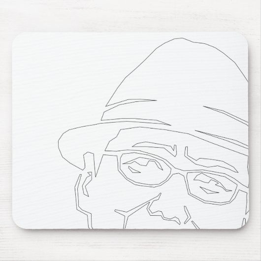 顔 黒 ラ uns mousepad (Vorne)