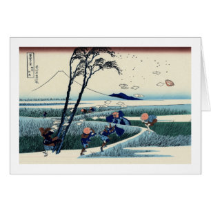 駿 州 尻, 北 den Fuji von Ejiri, Hokusai, Ukiyo-e 斎