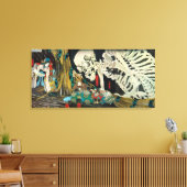 骸 骨, 国 芳 Skeleton, Kuniyoshi, Ukiyo-e Leinwanddruck (Insitu (Wohnzimmer))