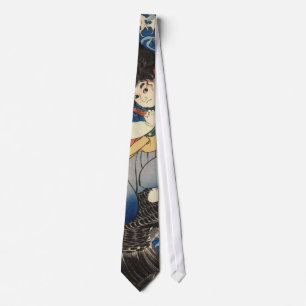 鬼 丸, 国 芳, Oniwakamaru, Kuniyoshi, Ukiyo-e Krawatte