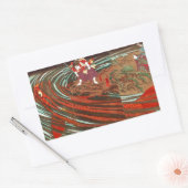 鬼 若 丸 の 退治, 鯉, da国芳 rechteckiger aufkleber (Umschlag)