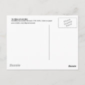 鮎, 北 斎 Süßfisch, Hokusai, Art Postkarte (Rückseite)