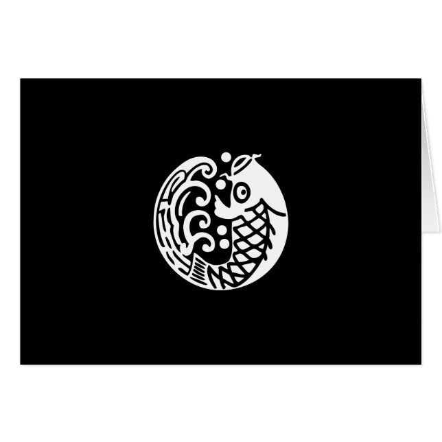 鯉 に 波 (Vorderseite (Horizontal))