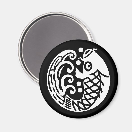 鯉 に 波 MAGNET (Vorderseite/Rückseite)