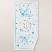 鳥、風に乗る。誕生メモリアル_ブルー3 BADEHANDTUCH (Badehandtuch)