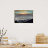 鳳 凰 山, Hōō, Hiroshi Yoshida, Woodcut Poster (Küche)