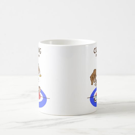 【鴨カーリング】 Mallard Curling Kaffeetasse (Mittel)