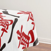 麻雀牌 一萬_文字-01 TISCHDECKE (Beispiel)