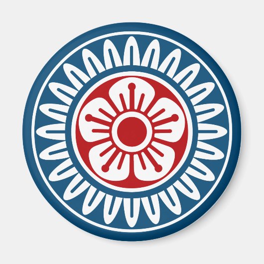 麻雀牌 1筒 イーピン_ロゴのみ-01 MAGNET (Vorne)