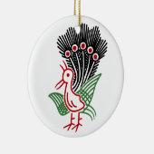 麻雀牌 1索 イーソウロゴのみ-01 KERAMIKORNAMENT (Rechts)