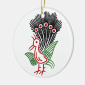 麻雀牌 1索 イーソウロゴのみ-01 KERAMIKORNAMENT (Links)