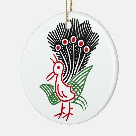 麻雀牌 1索 イーソウロゴのみ-01 KERAMIKORNAMENT (Links)