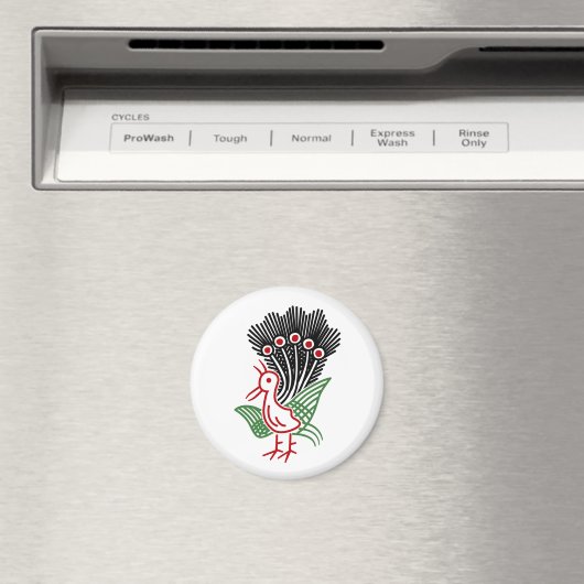 麻雀牌 1索 イーソウロゴのみ-01 MAGNET (In Situ (Geschirrspüler))