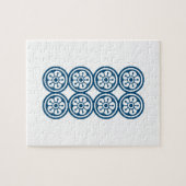 麻雀牌 8筒 / EIGHT OF CIRCLES -MAHJONG TILE- PUZZLE (Horizontal)