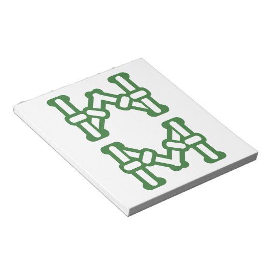 麻雀牌 8索 / EIGHT OF BAMBOOS -MAHJONG TILE- NOTIZBLOCK (angewinkelt)