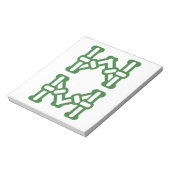 麻雀牌 8索 / EIGHT OF BAMBOOS -MAHJONG TILE- NOTIZBLOCK (Rotiert)