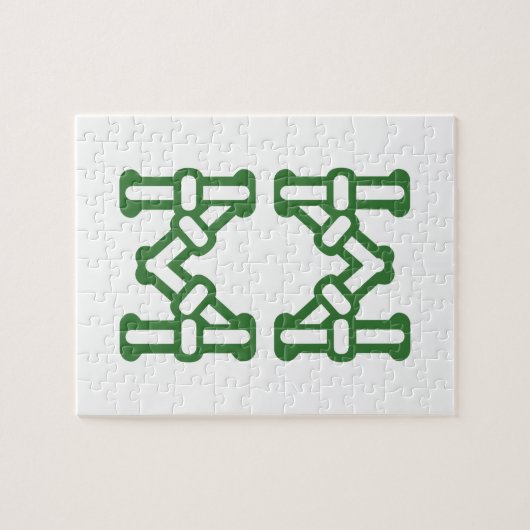 麻雀牌 8索 / EIGHT OF BAMBOOS -MAHJONG TILE- PUZZLE (Horizontal)
