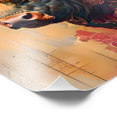 黄金の牛と夢の雲/Golden Bull and Dreamy Clouds Fotodruck (Ecke)