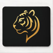 黄金の虎 Gold Tiger – Japanese Minimalist Mousepad (Vorne)