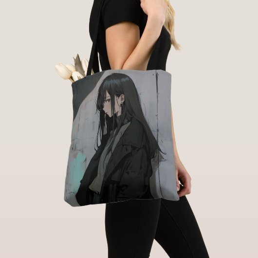 黒コートJKトートバッグ|寿司娘 GenerativeAI Tasche (Von Nahem)