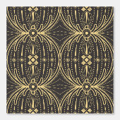 黒地にゴールドラインの上品なシームレス柄 TAPETE (Vorderseite)