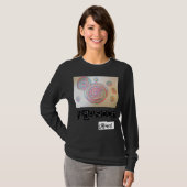 黒地に「縁結曼荼羅」 Tシャツ T-Shirt (Vorne ganz)