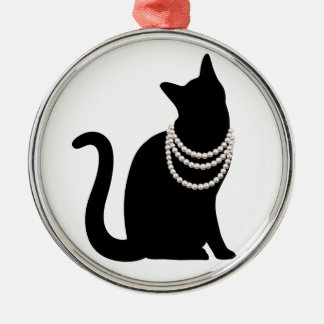 黒猫と宝石 セラミックオーナメント SILBERNES ORNAMENT
