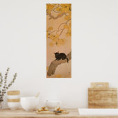 黒 猫, 春 草 Black Cat, Shunsō Poster (Küche)