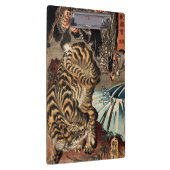 龍虎, 国芳 Tiger u. Drache, Kuniyoshi, Ukiyo-e Klemmbrett (Rechts)