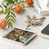 龍虎, 国芳 Tiger u. Drache, Kuniyoshi, Ukiyo-e Schlüsselanhänger (Seite)