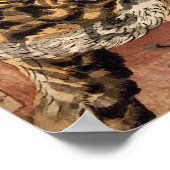 龍 虎, 国 Tiger & Dragon, Kuniyoshi, Ukiyo-e Poster (Ecke)