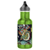 龍 虎, 豊, 国 Dragon & Tiger, Toyokuni, Ukiyo-e Edelstahlflasche (Rechts)