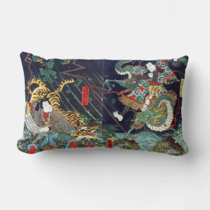 龍 虎, 豊, 国 Dragon & Tiger, Toyokuni, Ukiyo-e Lendenkissen