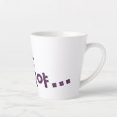 "라 떼 말 야" Latte Tasse - Eine Nostalgie (Rechts)