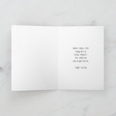 사 랑 합 니 다 | Ich Liebe Sie in Koreanischer Elegant- Feiertagskarte (Innenseite)