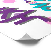 생 일 축 하 요 GLÜCKLICHEN GEBURTSTAG IN KOREAN POSTER (Ecke)