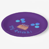 생 일 축 하 해 glücklichen Geburtstag auf Koreanisch Pappteller (Schrägansicht)